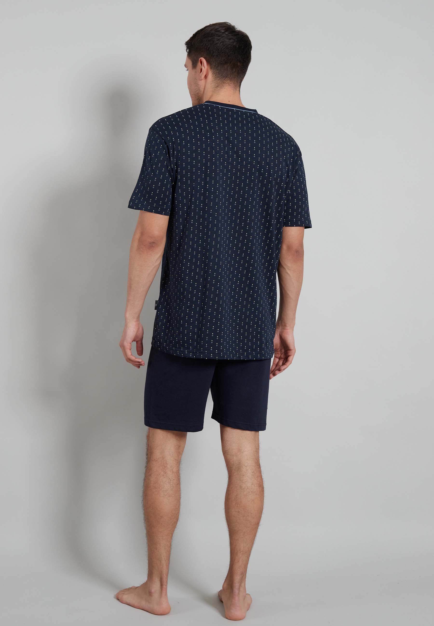 GÖTZBURG Herren Shorty blau bedruckt