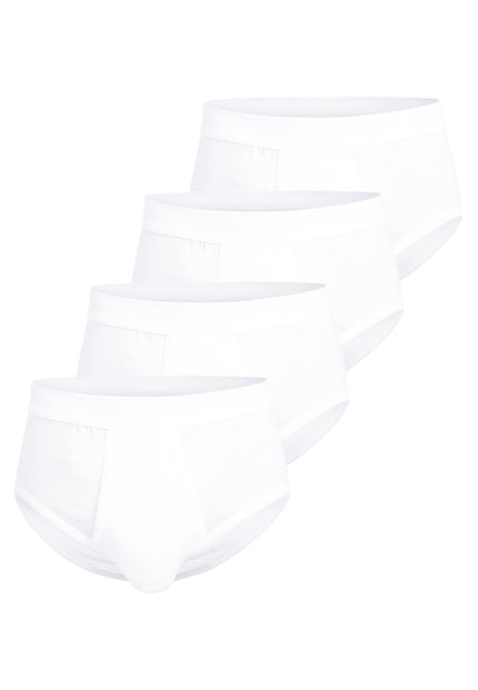 GÖTZBURG Herren Slip weiß uni 4er Pack