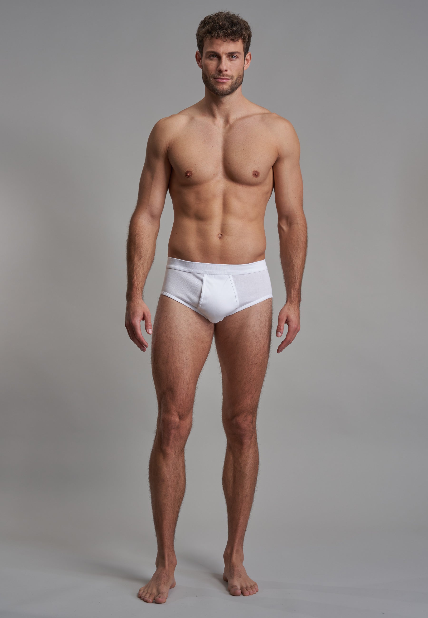 GÖTZBURG Herren Slip weiß uni 4er Pack