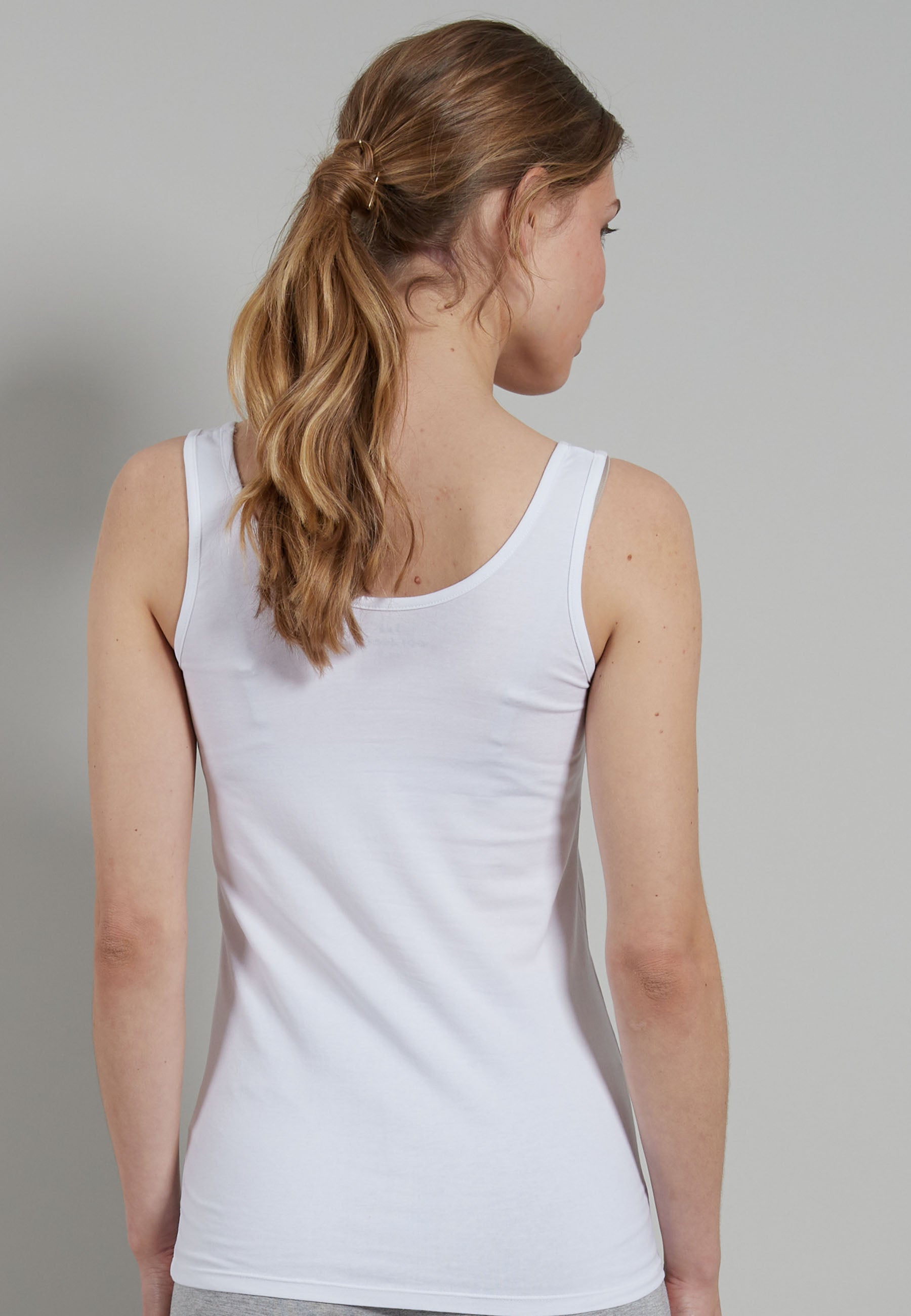 GÖTZBURG Damen Unterhemd weiß uni 3er Pack