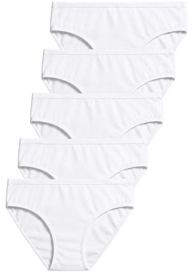 GÖTZBURG Damen Slip weiß uni 5er Pack
