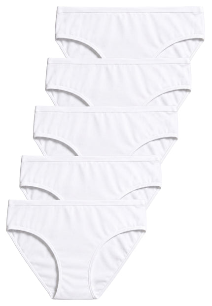 GÖTZBURG Damen Slip weiß uni 5er Pack