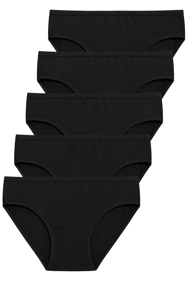 GÖTZBURG Damen Slip schwarz uni 5er Pack