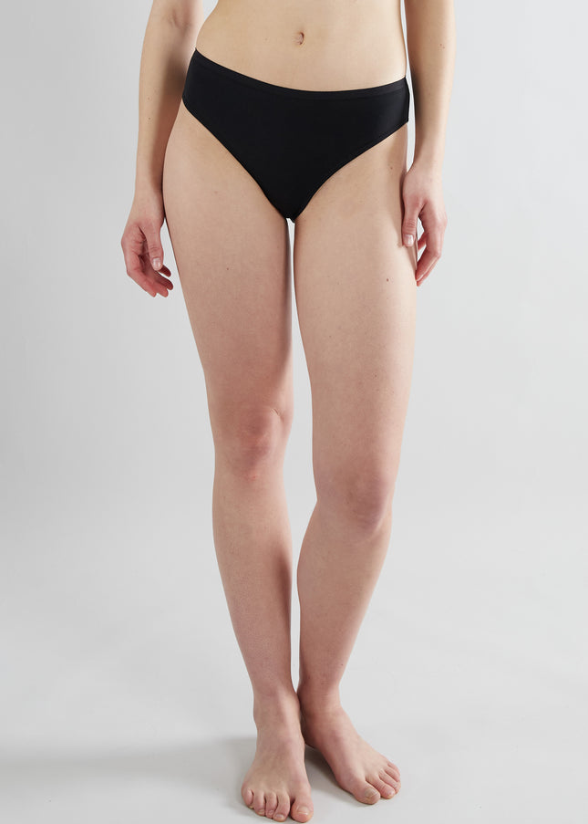 GÖTZBURG Damen Slip schwarz uni 5er Pack
