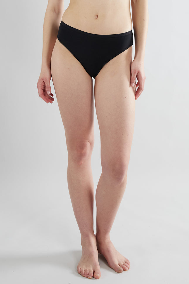 GÖTZBURG Damen Slip schwarz uni 5er Pack