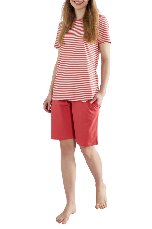 GÖTZBURG Damen Shorty rot quergestreift
