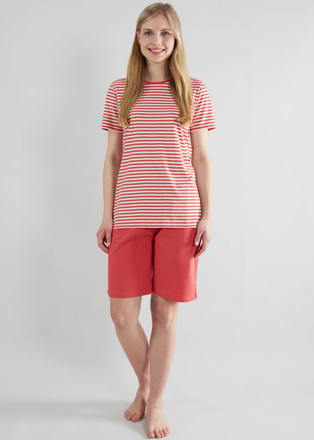 GÖTZBURG Damen Shorty rot quergestreift