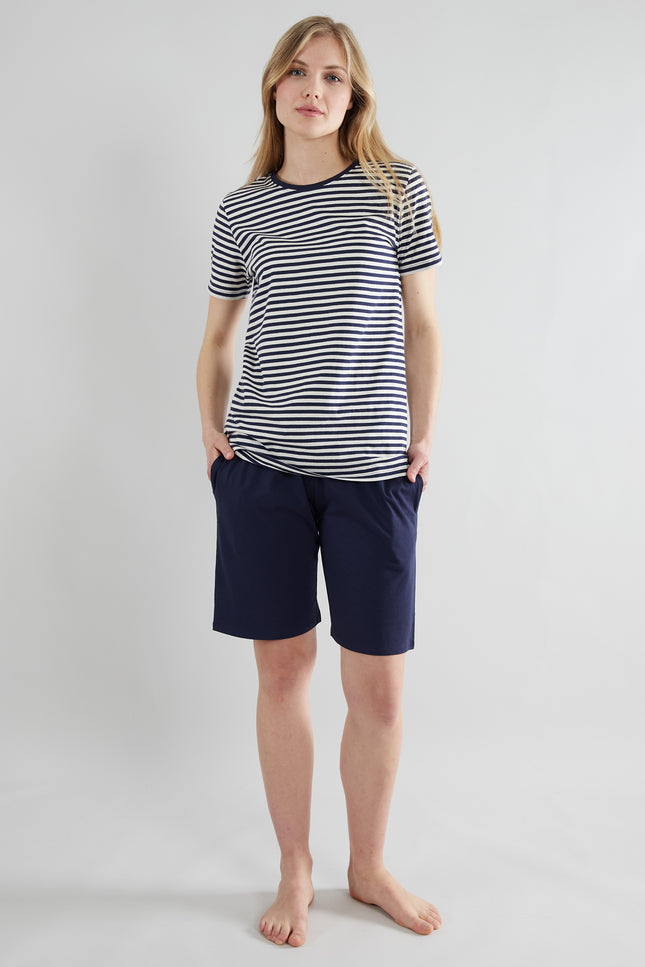 GÖTZBURG Damen Shorty blau quergestreift