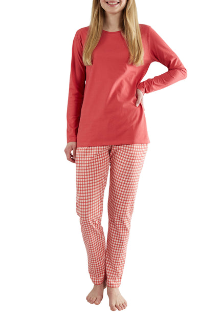 GÖTZBURG Damen Pyjama rot kariert