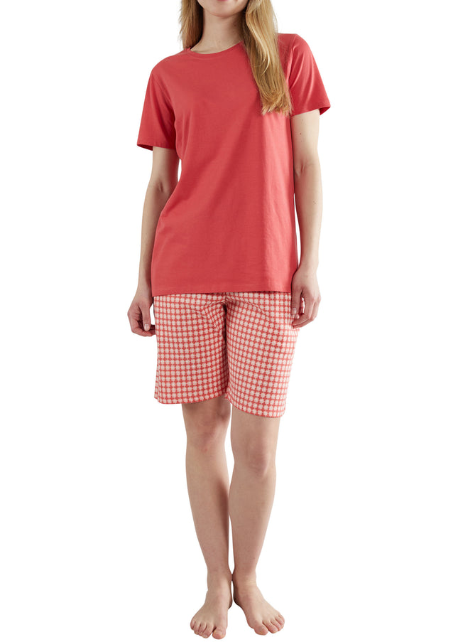 GÖTZBURG Damen Shorty rot kariert