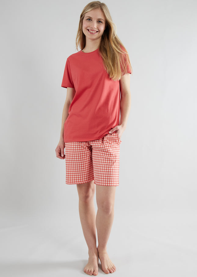 GÖTZBURG Damen Shorty rot kariert