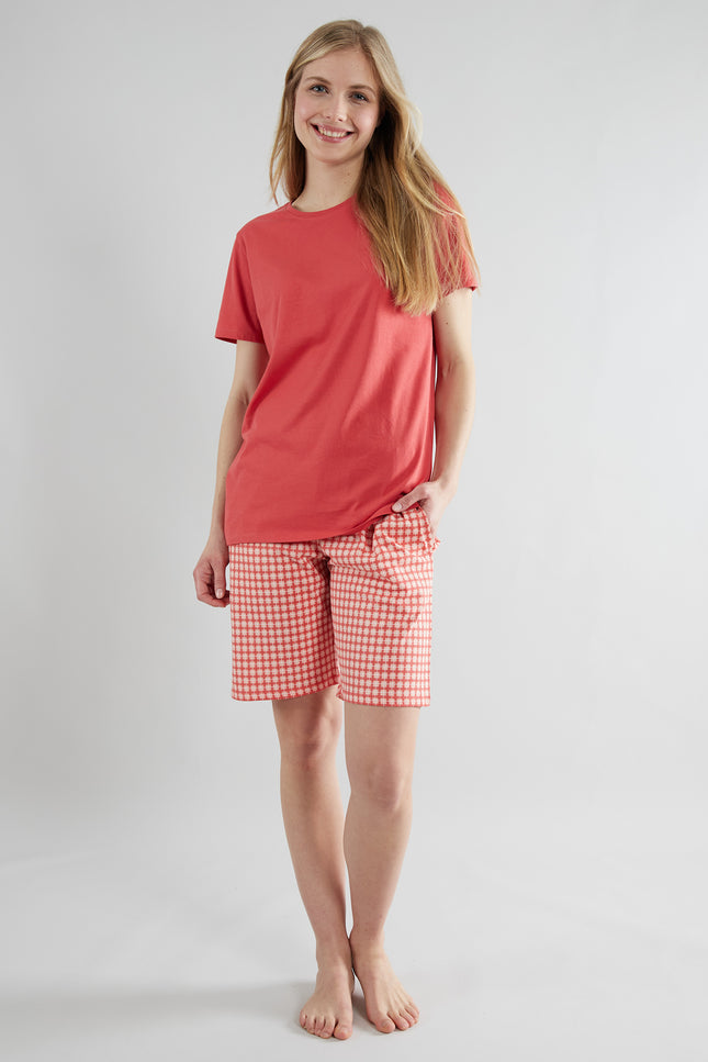 GÖTZBURG Damen Shorty rot kariert