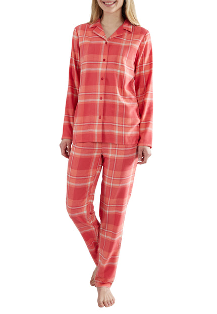 GÖTZBURG Damen Pyjama rot kariert