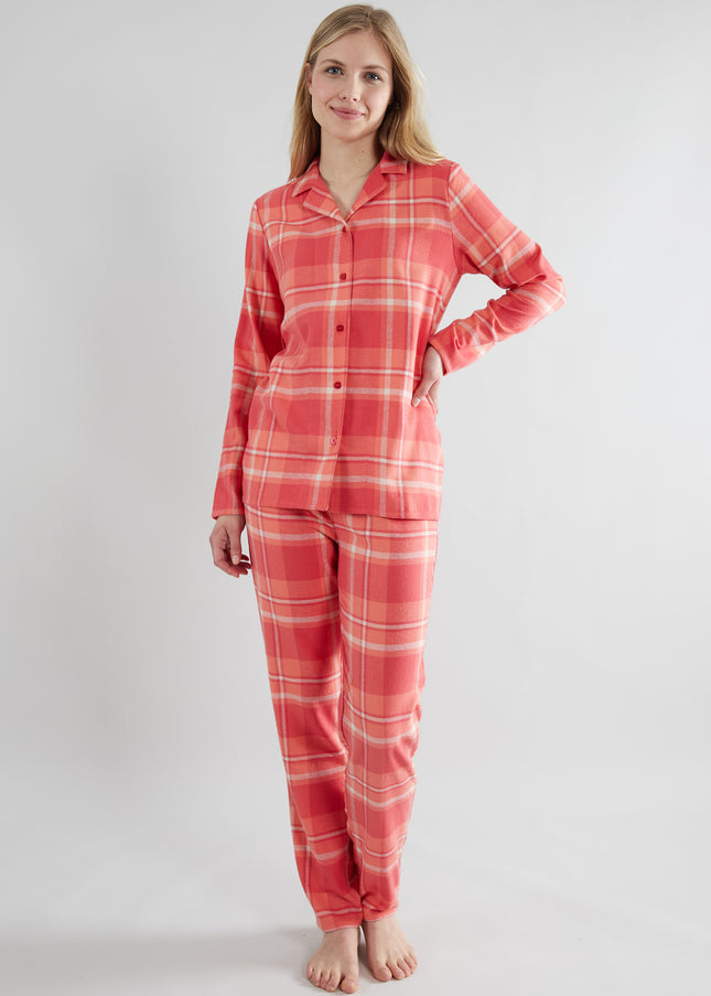 GÖTZBURG Damen Pyjama rot kariert