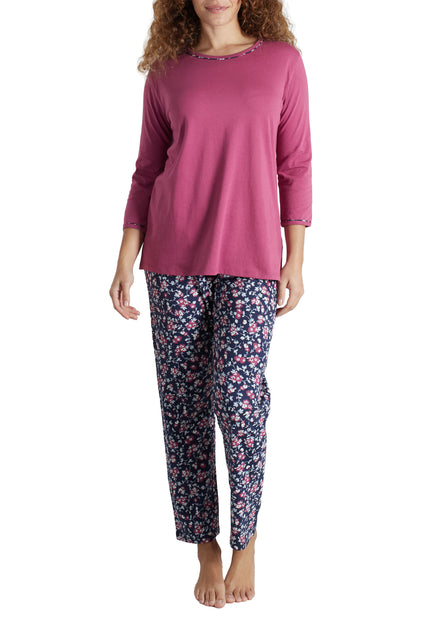GÖTZBURG Damen Pyjama rot bedruckt
