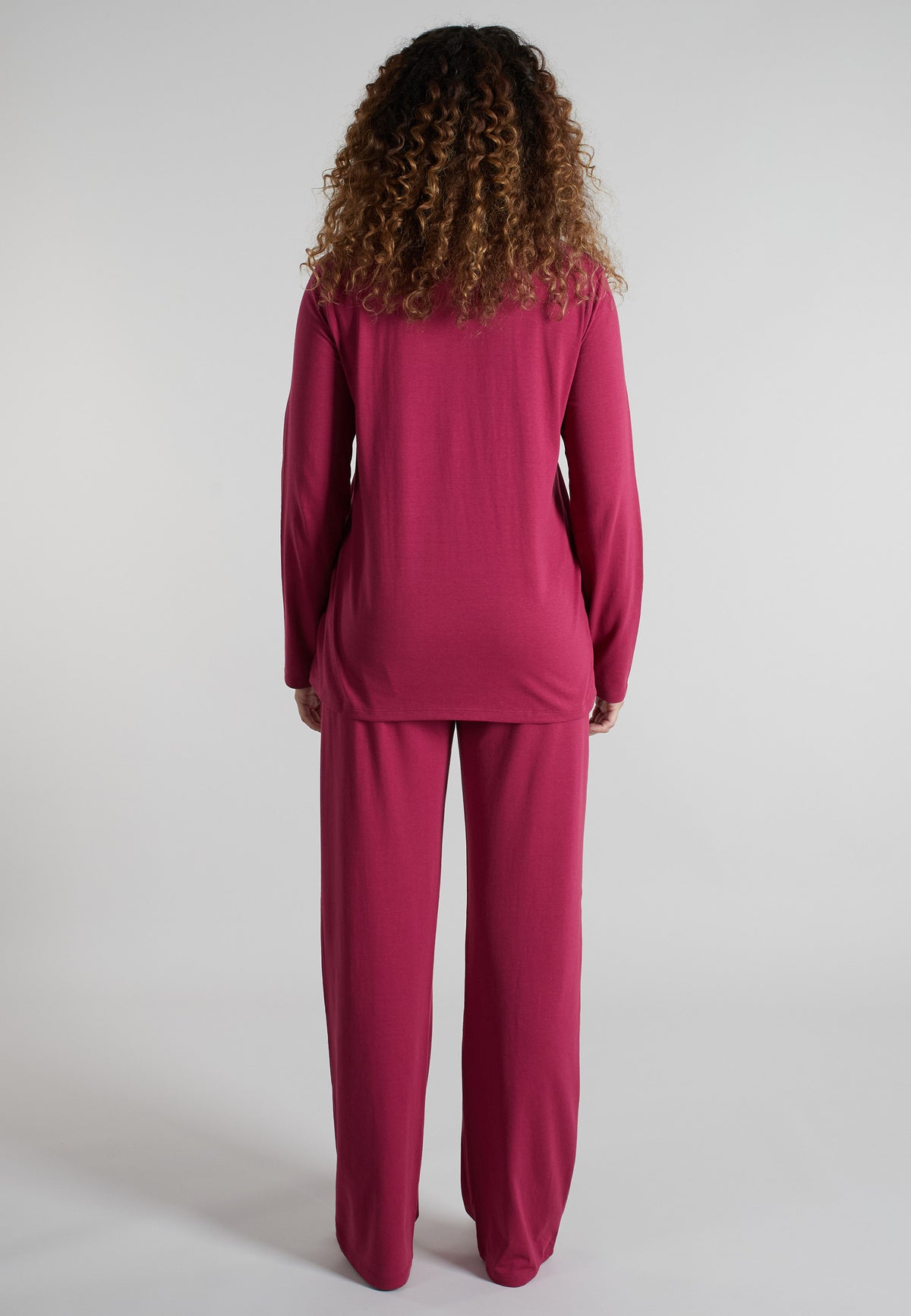GÖTZBURG Damen Pyjama rot uni