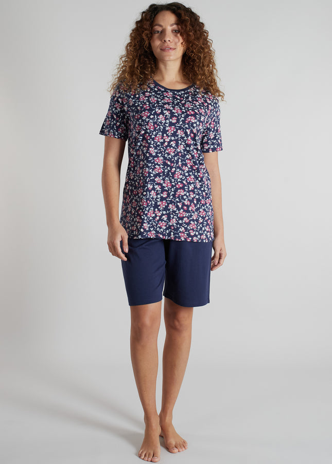 GÖTZBURG Damen Shorty blau bedruckt