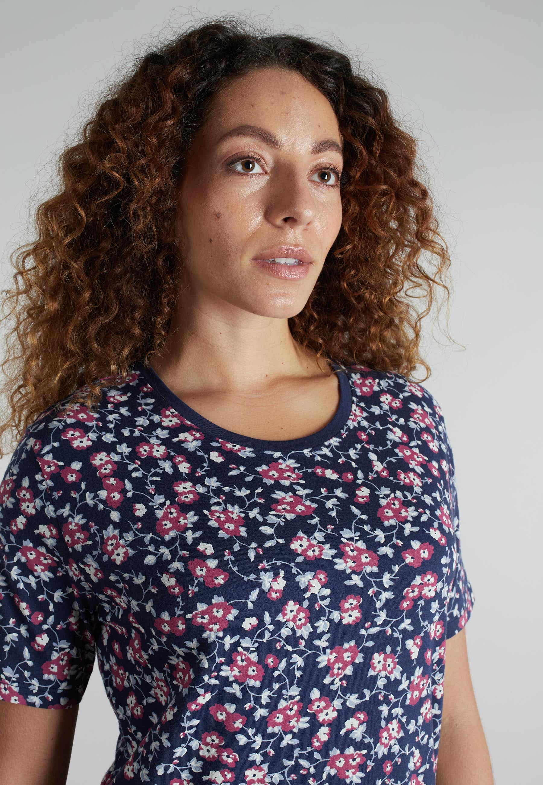 GÖTZBURG Damen Shorty blau bedruckt