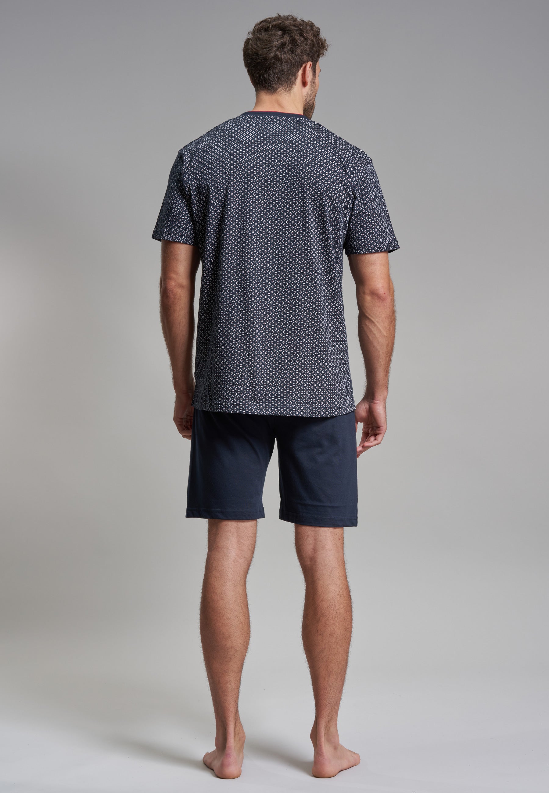 GÖTZBURG Herren Shorty blau bedruckt