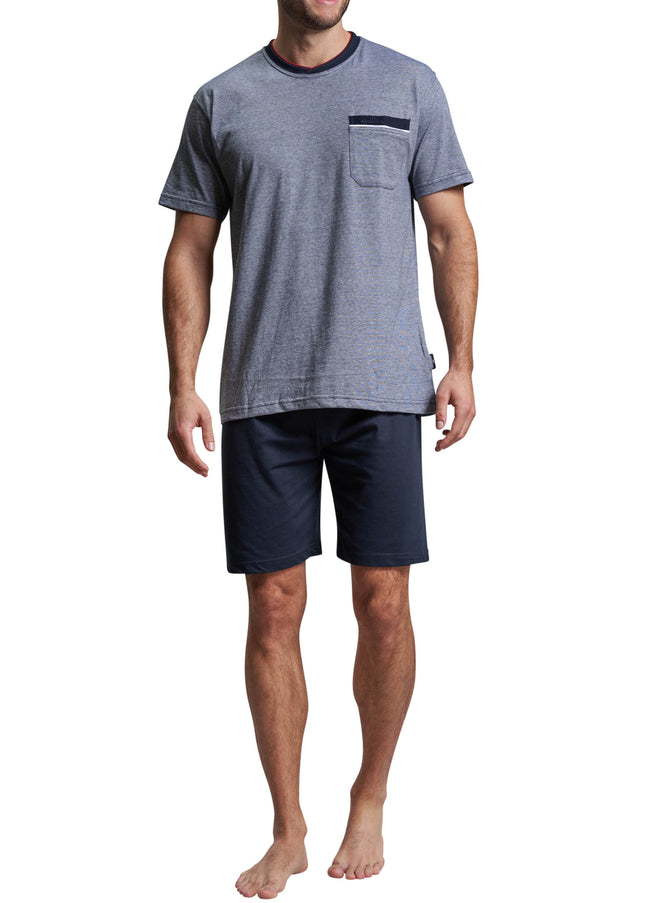 GÖTZBURG Herren Shorty blau melange