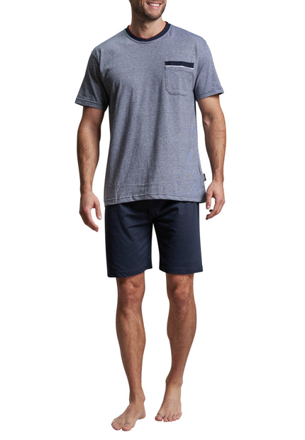 GÖTZBURG Herren Shorty blau melange