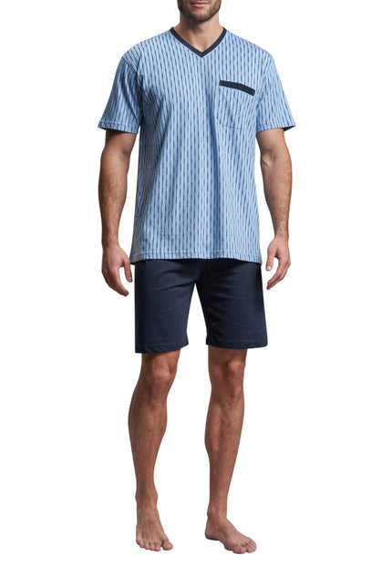 GÖTZBURG Herren Shorty blau bedruckt
