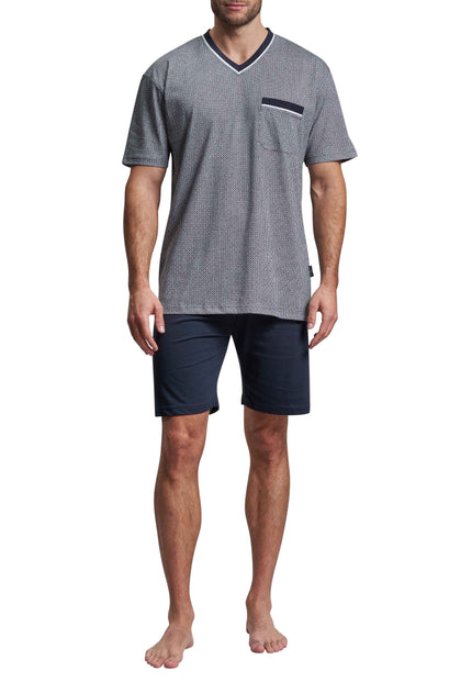 GÖTZBURG Herren Shorty blau bedruckt