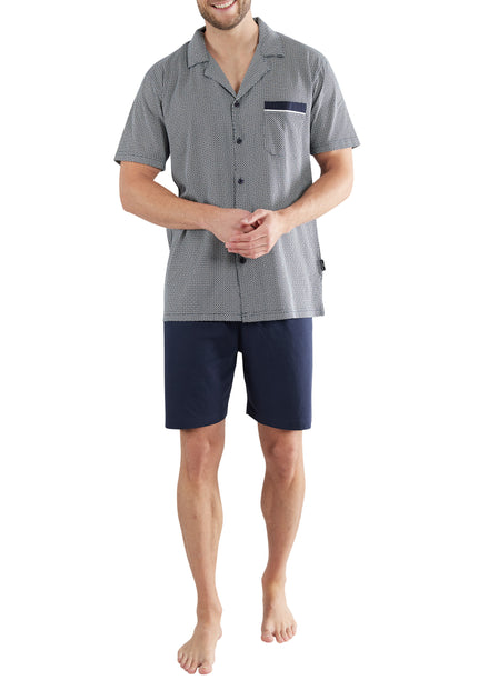 GÖTZBURG Herren Shorty blau bedruckt