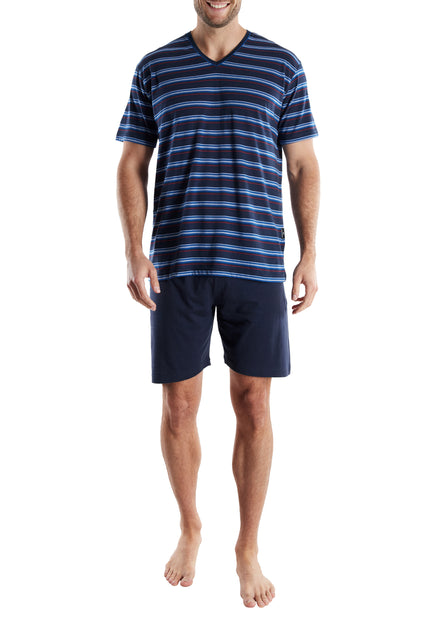 GÖTZBURG Herren Shorty blau quergestreift