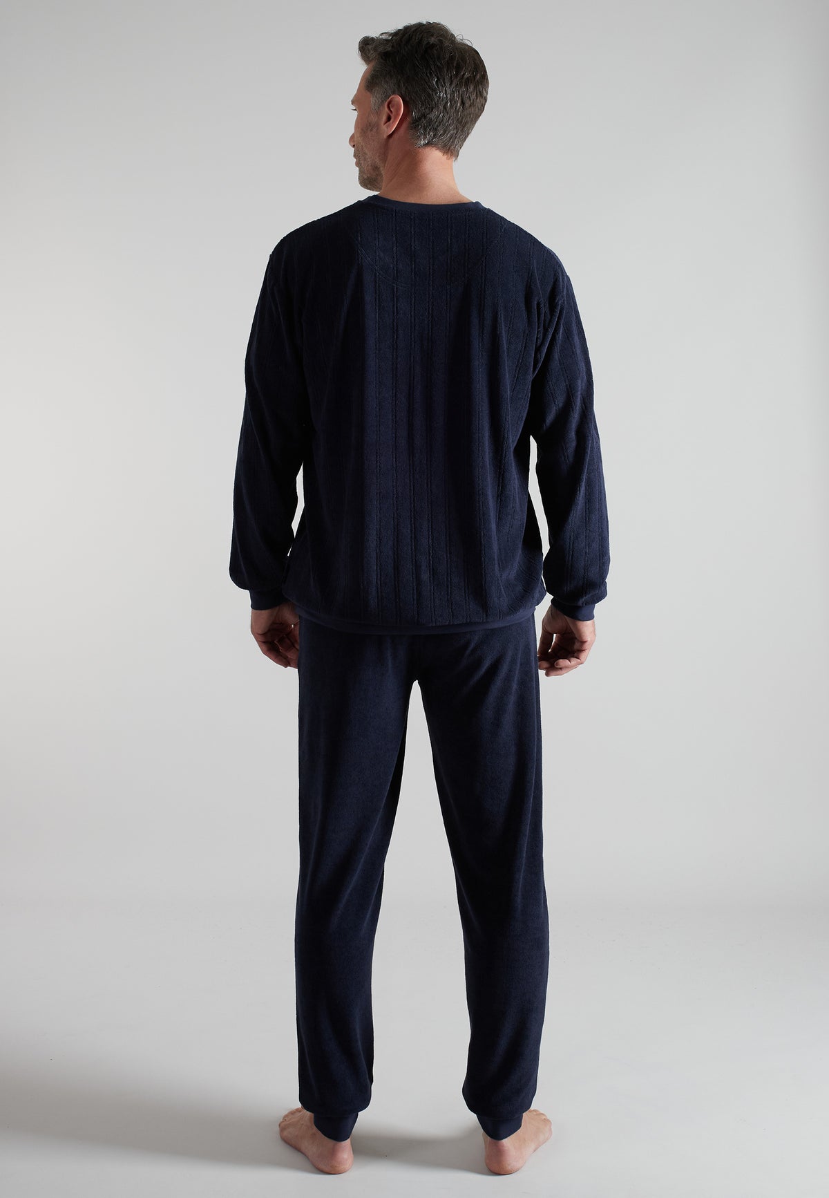 GÖTZBURG Herren Pyjama blau uni