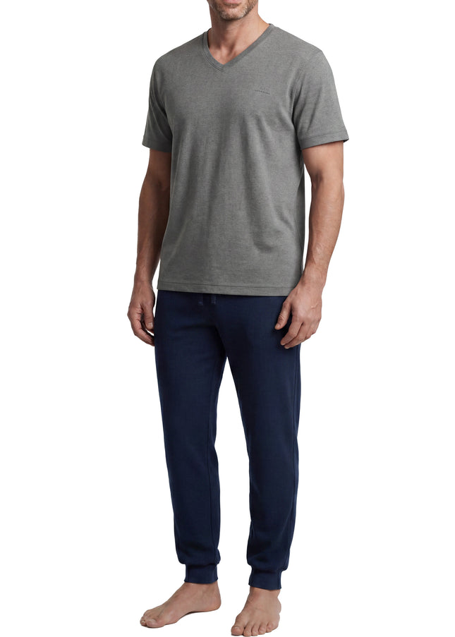 GÖTZBURG Herren Pyjama blau uni