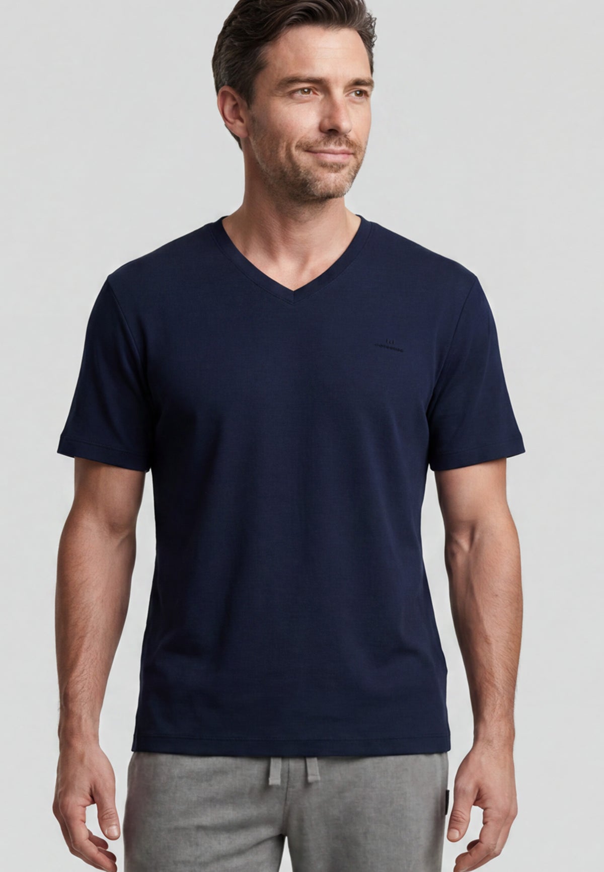 GÖTZBURG Herren Pyjama blau uni