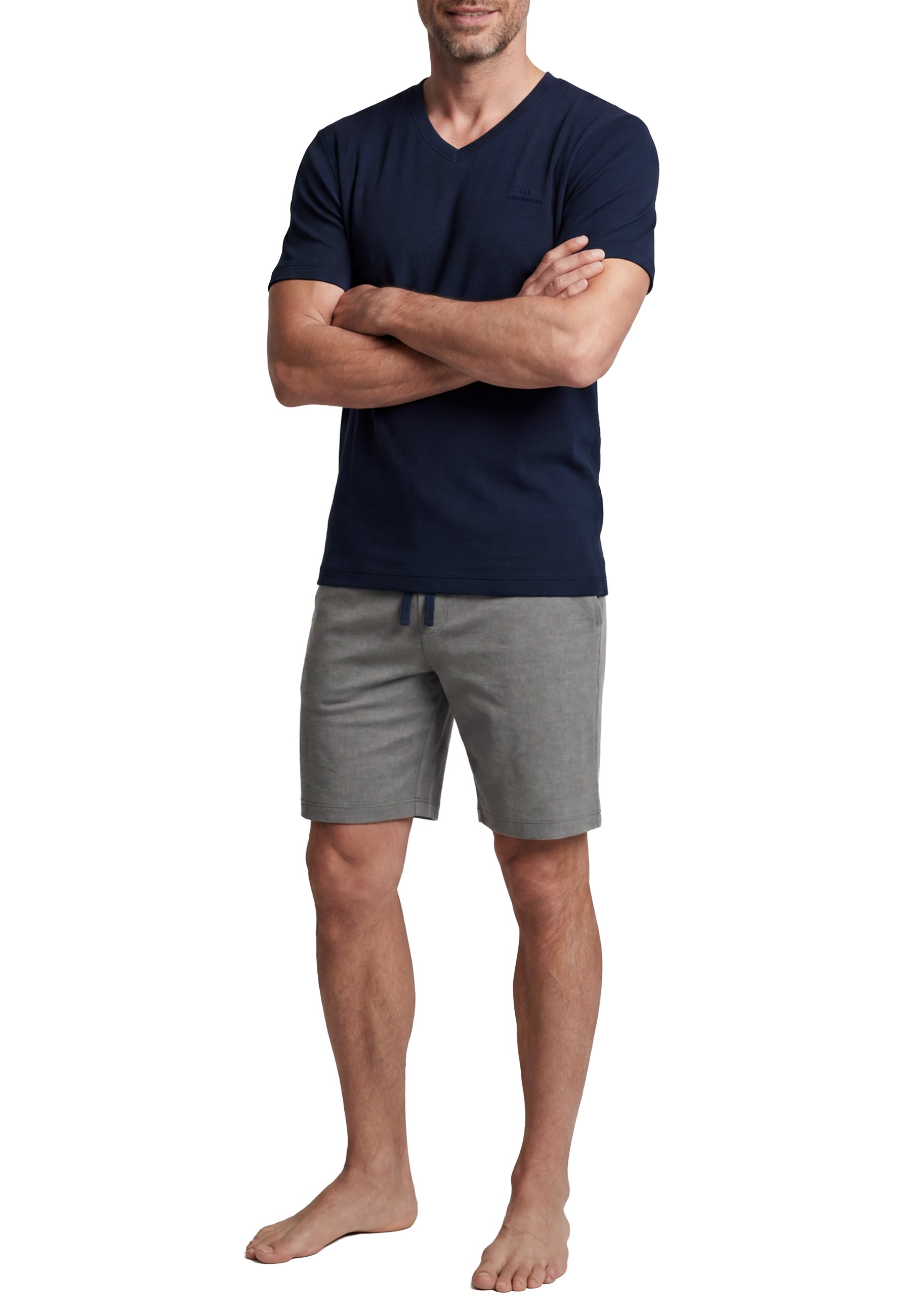 GÖTZBURG Herren Shorty blau uni