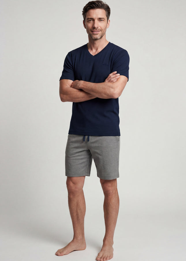 GÖTZBURG Herren Shorty blau uni
