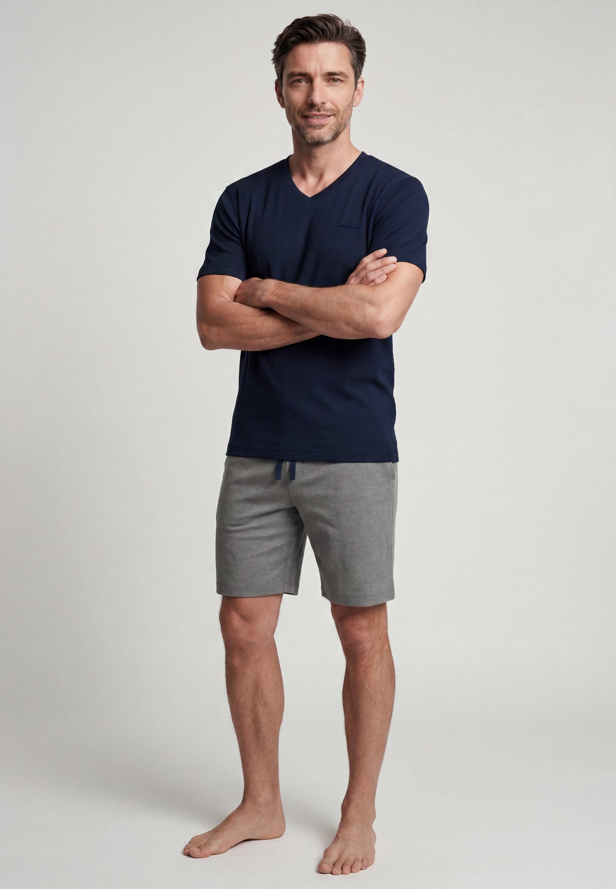 GÖTZBURG Herren Shorty blau uni