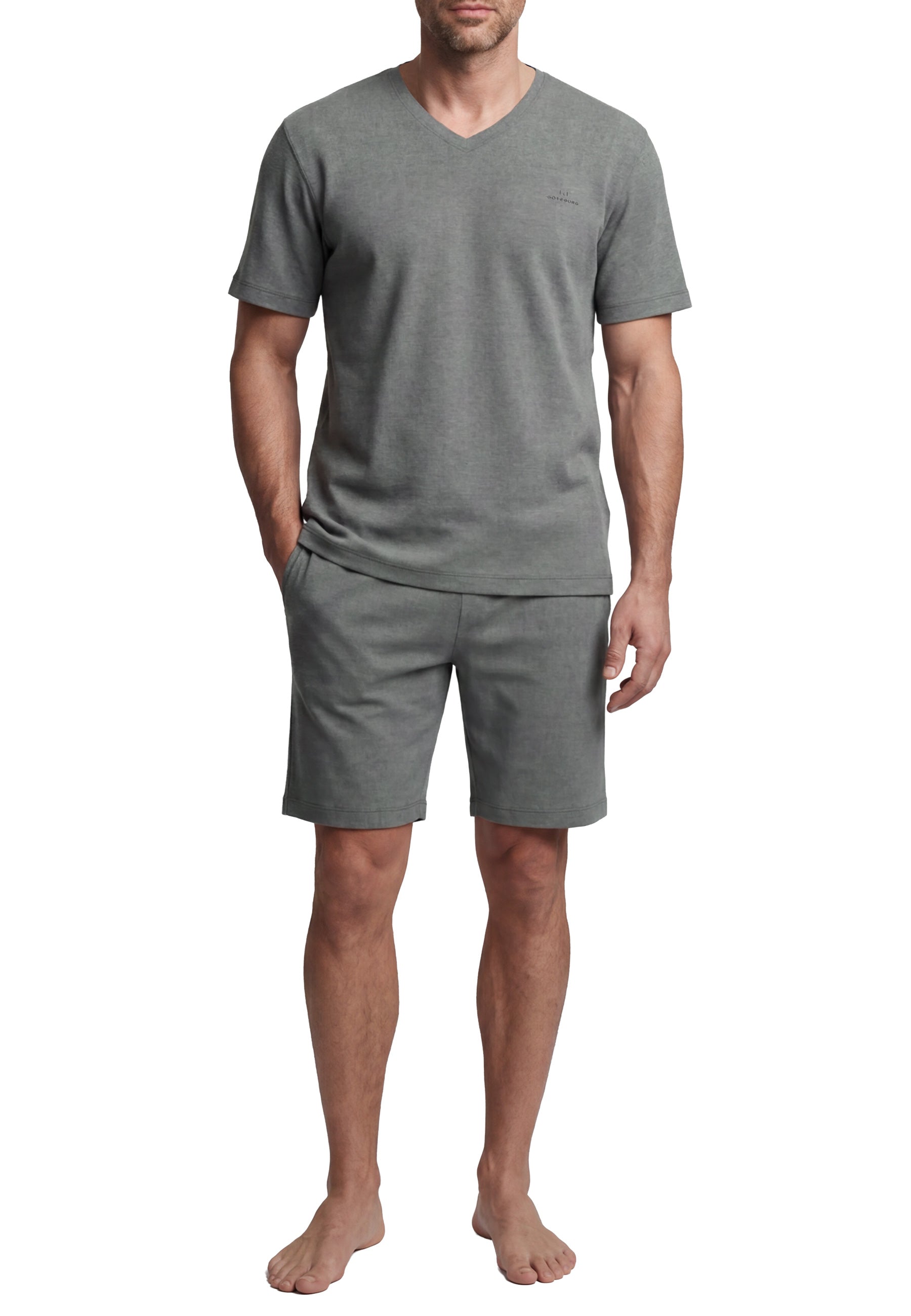 GÖTZBURG Herren Shorty grau uni
