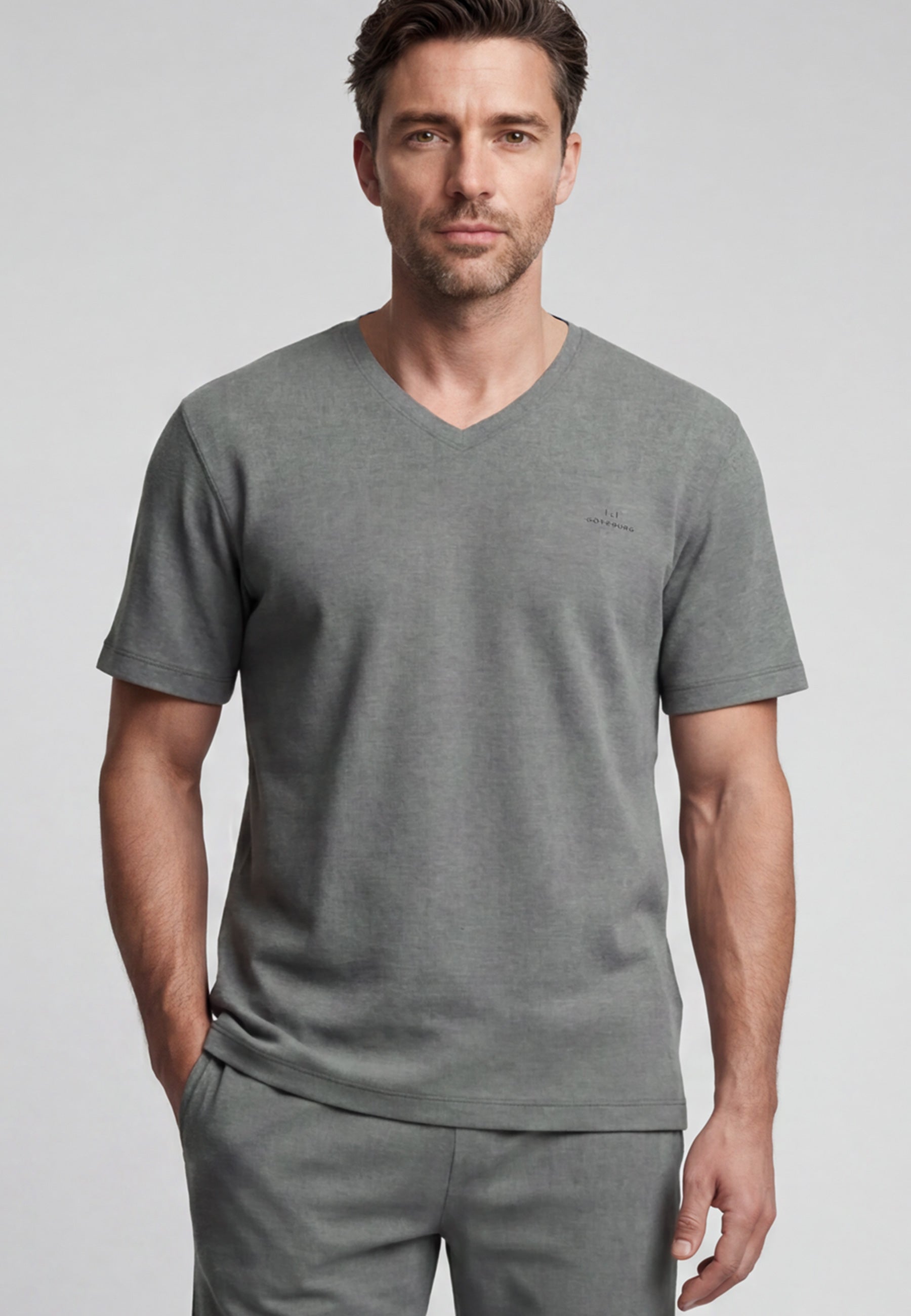 GÖTZBURG Herren Shorty grau uni