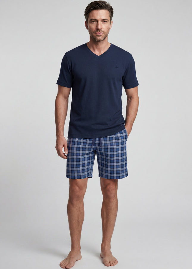 GÖTZBURG Herren Shorty blau uni