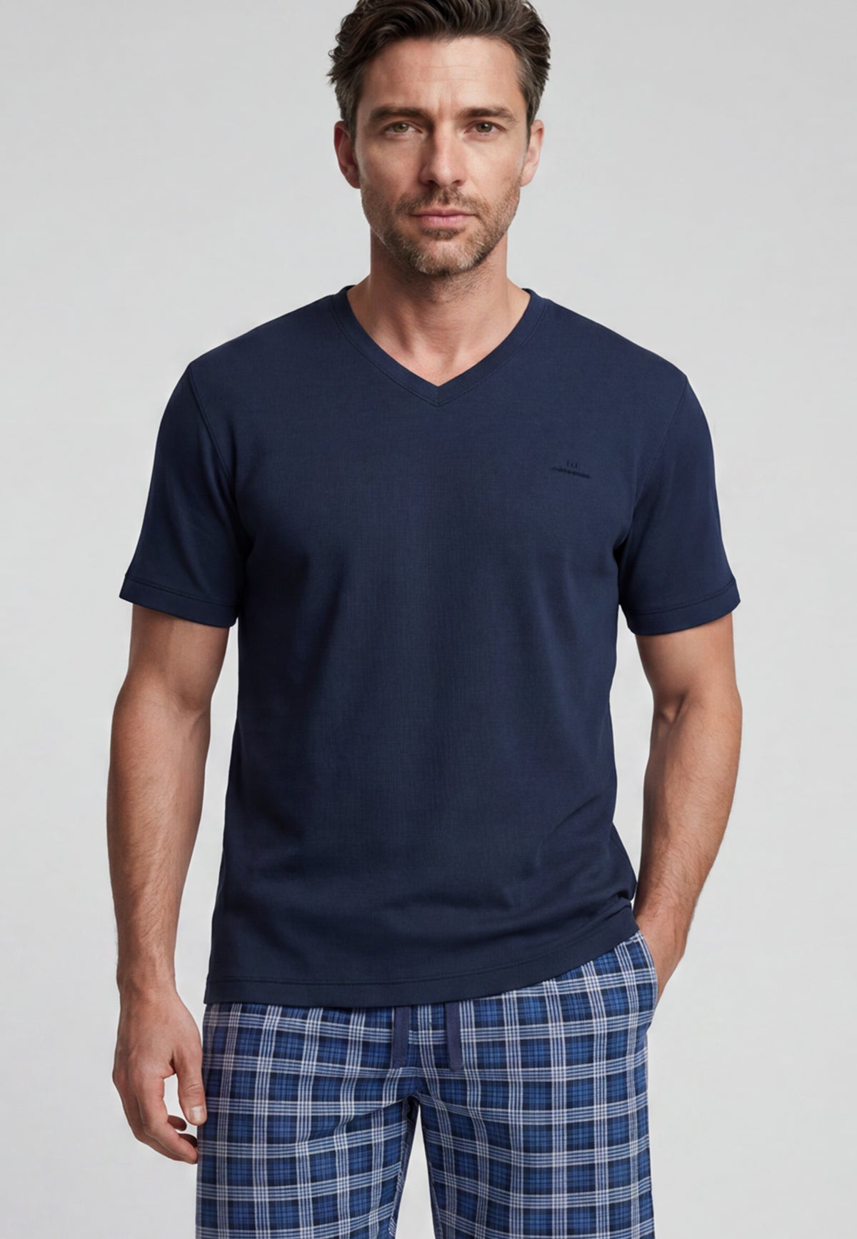 GÖTZBURG Herren Shorty blau uni