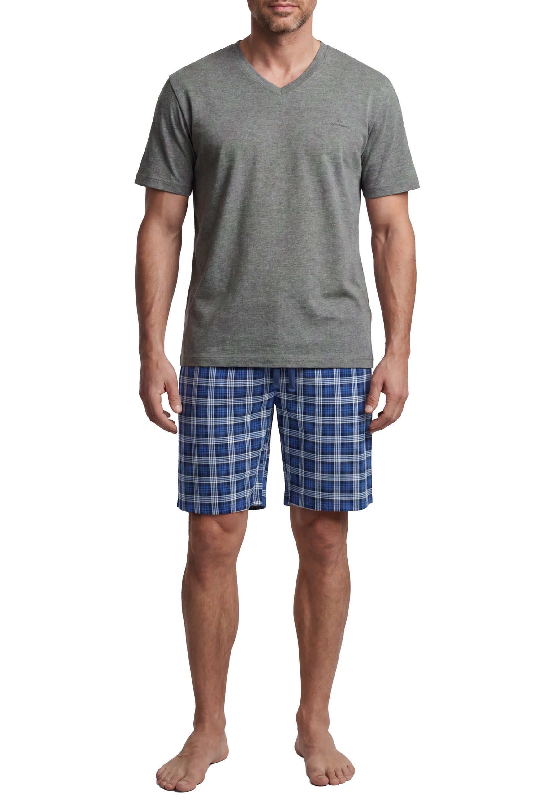 GÖTZBURG Herren Shorty grau uni