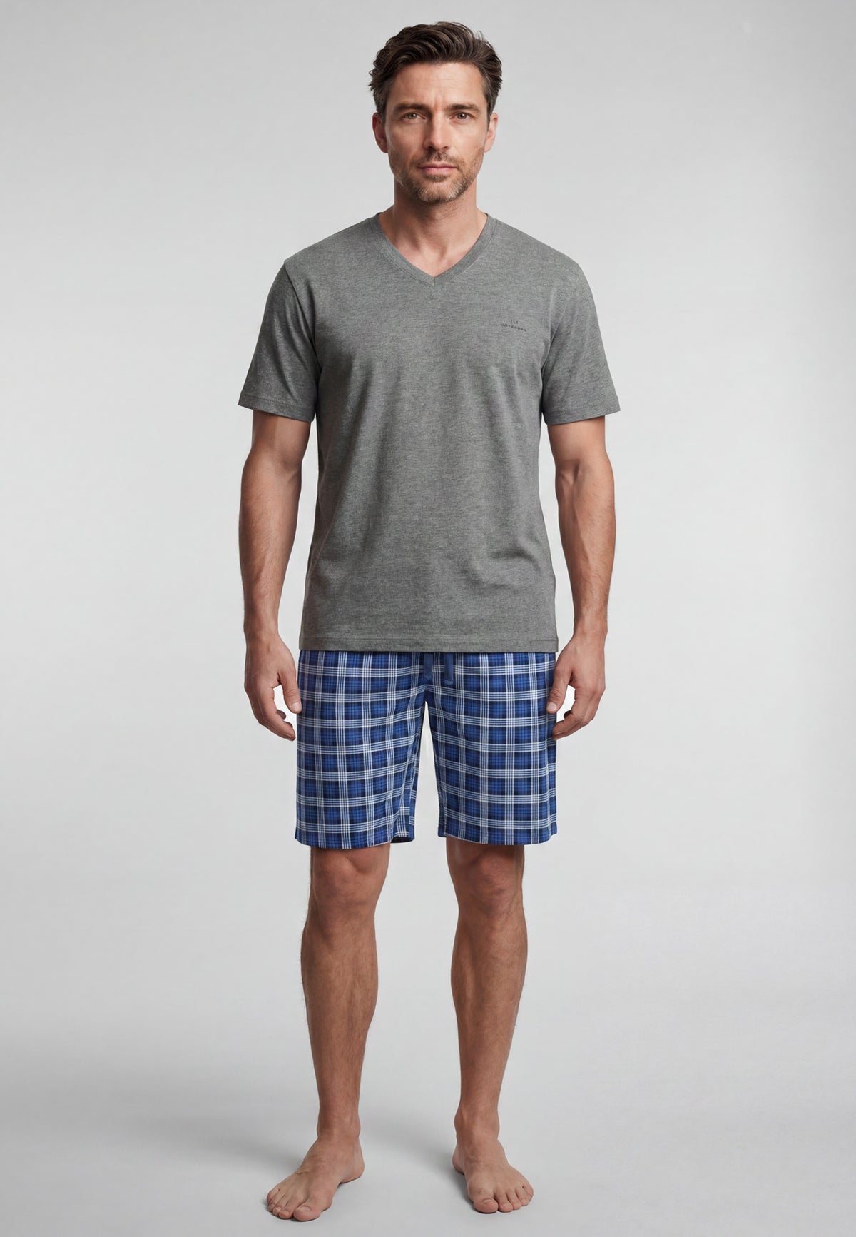 GÖTZBURG Herren Shorty grau uni