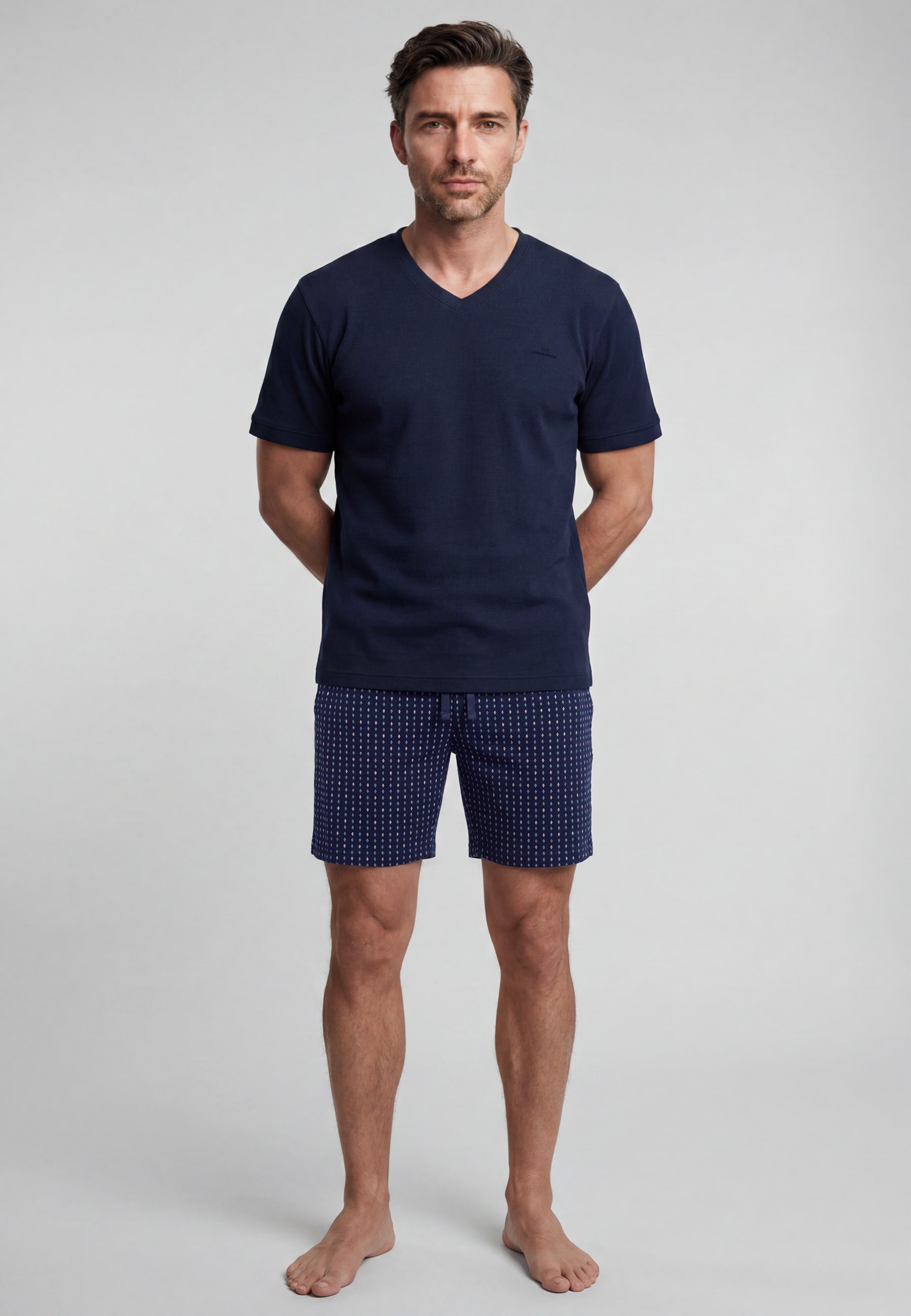 GÖTZBURG Herren Shorty blau uni