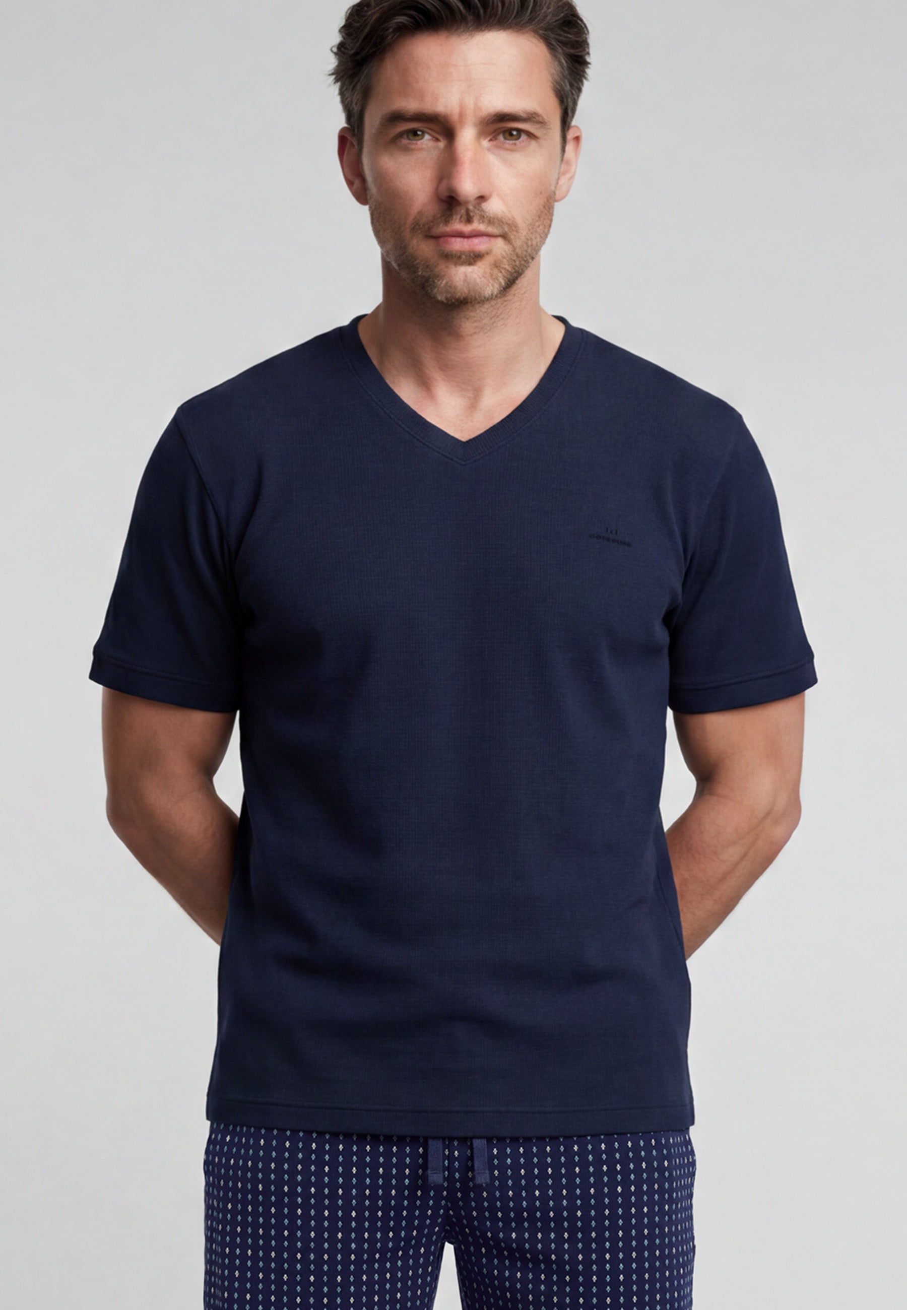 GÖTZBURG Herren Shorty blau uni