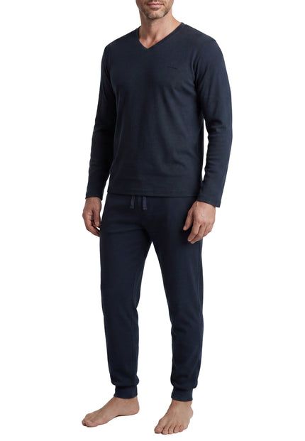 GÖTZBURG Herren Pyjama blau uni
