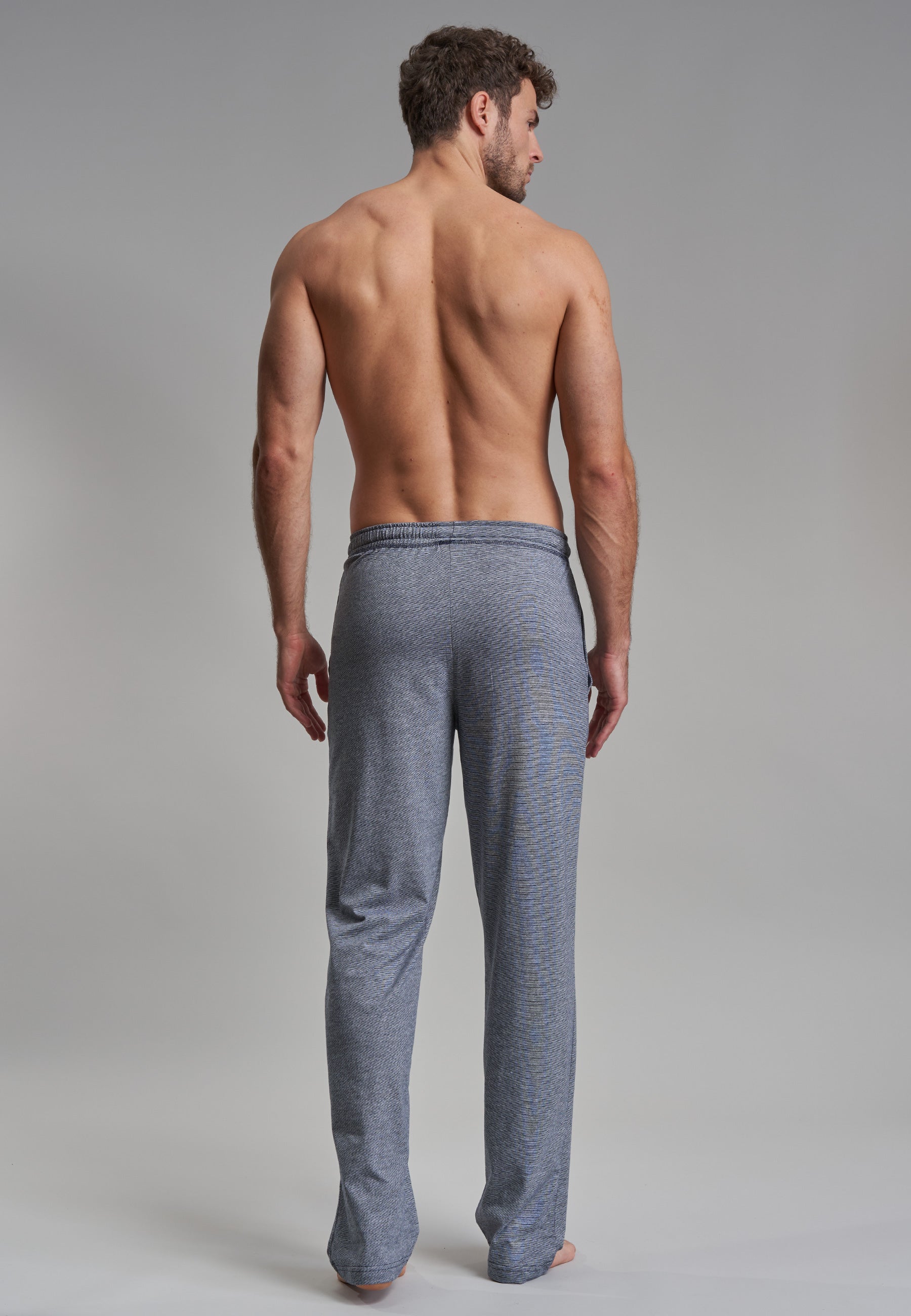 GÖTZBURG Herren Lange-Hose blau melange