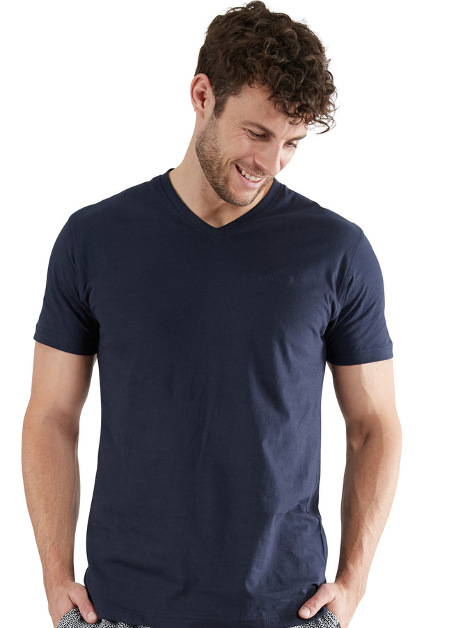 GÖTZBURG Herren T-Shirt blau uni