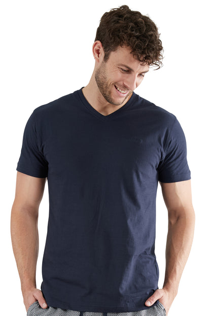 GÖTZBURG Herren T-Shirt blau uni