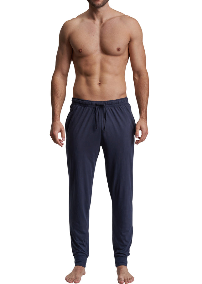GÖTZBURG Herren Lange-Hose blau uni