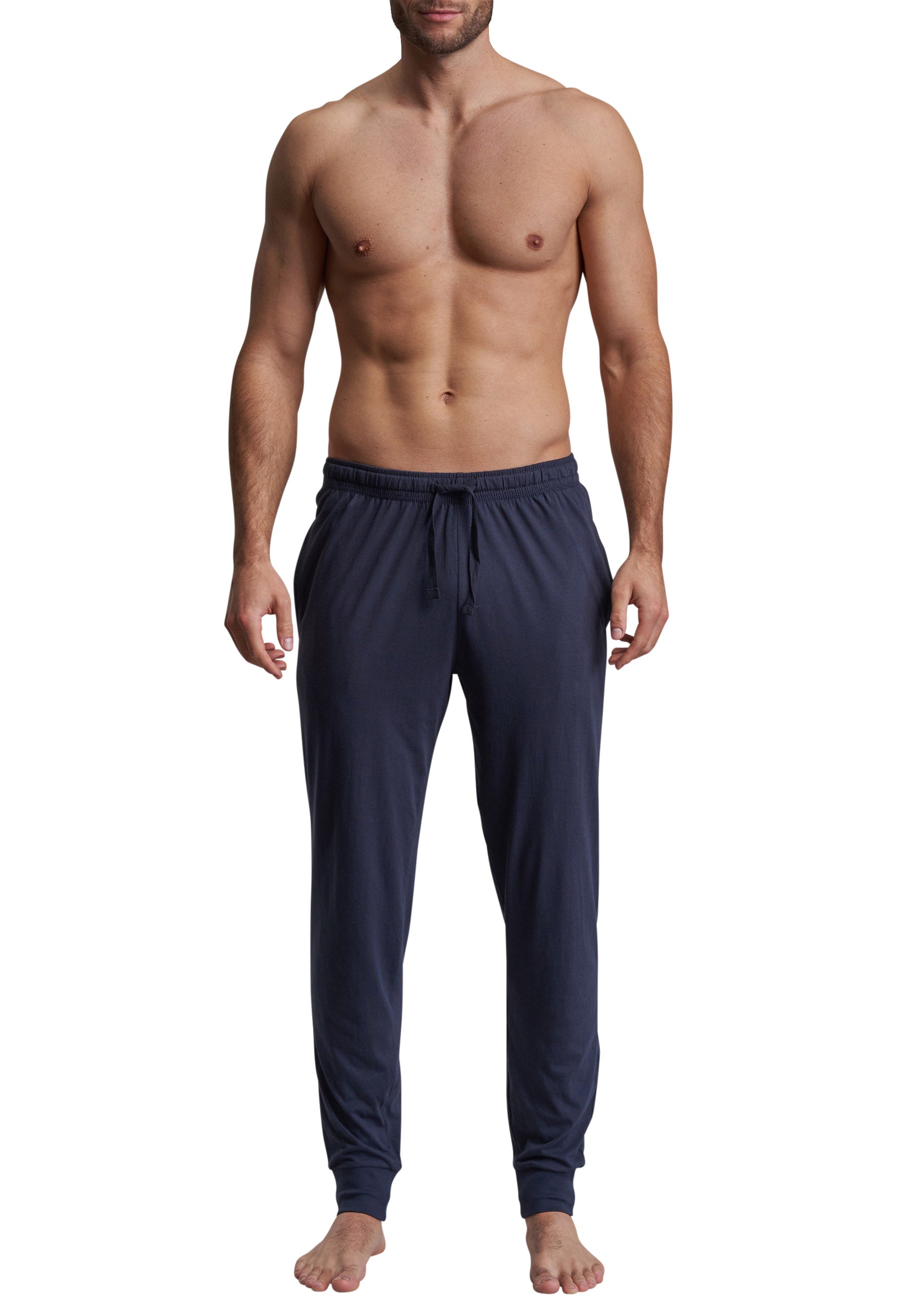 GÖTZBURG Herren Lange-Hose blau uni
