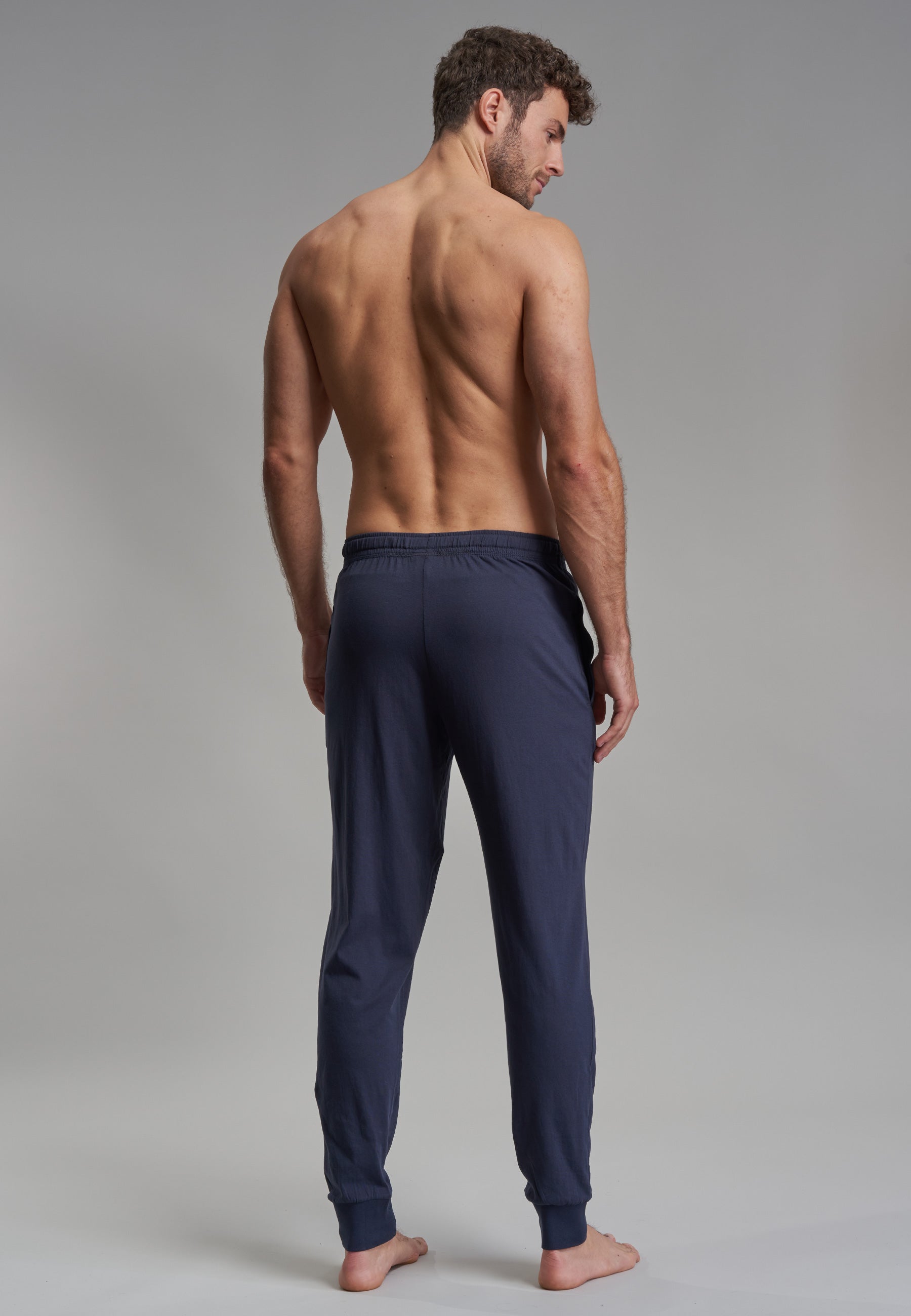 GÖTZBURG Herren Lange-Hose blau uni